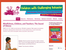 Tablet Screenshot of childrenwithchallengingbehavior.com